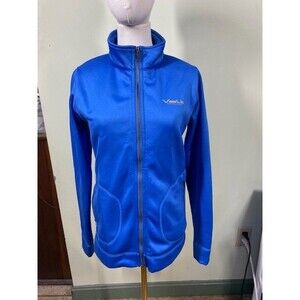 Volt Jacket Size L Blue Soft Shell Performance Resistance Full Zip Not Tested